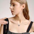 wholesale Sterling Silver Stone Dragonfly Urn Necklace for Ashes w Filling Tool-0-63