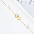 wholesale 10k Yellow Gold Infinity Heart Pendant Necklace-0-2