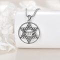wholesale 925 Sterling Silver Star of David 777 Pendant Necklace for Men -0-1
