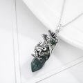 wholesale  Sterling Silver Quartz Frog Pendant Necklace Gift for Women Mom -0-49