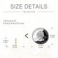 wholesale  14K Gold Solid Tiny Stud Earrings for Women Men -0-3