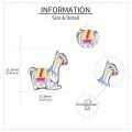 wholesale 925 Sterling Silver Colorful Horse Charms For Jewelry Making-0-4