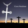wholesale 925 Sterling Silver Dumbbell Cross Pendant Necklace  for Women Men Sport s-0-5