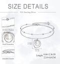 wholesale 925 Sterling Silver Double Layered Pearl Pendant Ankle Anklet-0-4