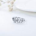 wholesale TOUPOP Sterling Silver Frog Rings For Women Men Cute Animal Wedding Bands For Women -0-1