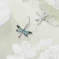 wholesale Sterling Silver Dragonfly Hummingbird Sloth Leverback Dangle Earrings Jewelry Gifts for Women-0-2