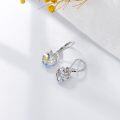 wholesale 925 Sterling Silver Butterfly & Heart Shape Swarovski Elements Drop Earrings Gift for Her-0-3