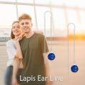 wholesale 925 Sterling Silver Lapis Lazuli Long Chain Drop Dangle Threader Earrings for Women-0-2