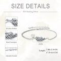 wholesale 925 Sterling Silver Angel Wing Memorial Bracelet with Funnel and Spoon - Ashes Holder  for Women-0-3