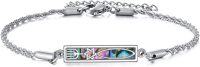 wholesale 925 Sterling Silver Abalone Shell Starfish Charm Bracelet for Women-Messianic Seal Mezuzah