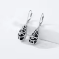 TOUPOP Sterling Silver Gemstone Bohemian Leverback Dangle Teardrop Earrings-0-1