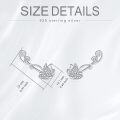 wholesale 925 Sterling Silver Butterfly Ear Cuff Set for Women - Hypoallergenic Cartilage Wrap Studs with Cubic Zirconia Stones (Pair)-0-4