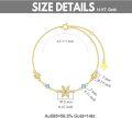 wholesale 14K Gold Snowflake Blue Crystal Charm Bracelet for Women - Mother's Day Gift-0-2