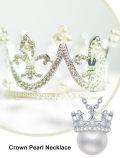 wholesale TOUPOP Pearl Necklace 925 Sterling Silver Butterfly/crown Freshwater White Pearl Pendant Jewelry Birthday Christmas Gifts For Women -0-5