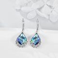 wholesale 925 Sterling Silver Abalone Shell Teardrop Filigree Drop Earrings for Women-0-2
