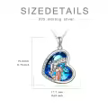 TOUPOP Sterling Silver Crystal Giraffe Necklace Charm Pendant Jewelry Gift-0-5