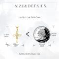 wholesale 14k Cross Pendant With Lab Diamond Accents-0-3