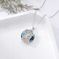 wholesale Sterling Silver Crystal Abalone Shell Animal Pendant Tree of Life Necklace-0-52