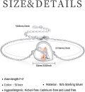wholesale 925 Sterling Silver Heart Shaped Labrador and Raccoon Lovers' Charm Bracelet for Women-0-2