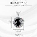 wholesale 925 Sterling Silver Lapis Lazuli Mermaid Pendant Necklaces for Women Sea Life Ocean s-0-8
