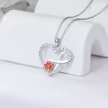 TOUPOP Sterling Silver Rose Infinity Heart Pendant Necklace For Women Girls Gifts-0-4