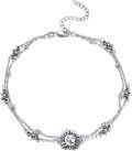 wholesale 925 Sterling Silver Moon Sun Star Pendant Bracelet Elegant Jewelry for Women Gift-0-0