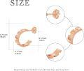wholesale 925 Sterling Silver & 18K Rose Gold Plated Small Huggie Hoop Earrings for Women and Teenagers-0-3