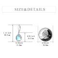 wholesale 925 Sterling Silver Moonstone Drop Earrings White Gold Plated Blossom Teardrop Jewelry For Women-0-2