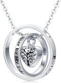 wholesale 925 Sterling Silver Heart Shaped Tree of Life Memorial Keepsake Cremation Jewelry Urn Pendant Necklace for Ashes with Chain 45cm/18inch-0-0
