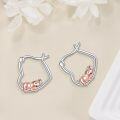 wholesale 925 Sterling Silver Elephant Heart Hoop Earrings Gift for Women-0-4
