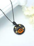 wholesale  Raven & Jack-o'-Lantern Pendant Necklace Halloween s for Her-0-2