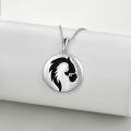 wholesale 925 Sterling Silver Horse Pendant Necklace for Women Girls s-0-2