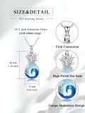 wholesale 925 Sterling Silver Pineapple Ocean Wave Palm Tree Pendant Necklace for Women Girls Gifts-0-5