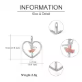 wholesale 925 Sterling Silver Heart Ballerina Dancer Stud Earrings with Rose Gold Accents-0-4