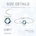 wholesale 925 Sterling Silver Infinity Circle Bracelet Wholesale With Rainbow Charm-0-10