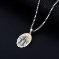 wholesale Sterling Silver Religious Medal Pendant Necklace for Women Men-0-2