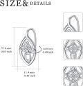 wholesale 925 Sterling Silver Celtic Knot Leverback Dangle Drop Earrings-0-2