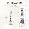 wholesale 925 Sterling Silver Lighthouse Earrings With Red And Turquoise Enamel-0-2