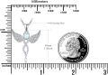 wholesale Sterling Silver Angel Birthstone Necklace with 12 Crystal Gemstones for Women, Adjustable Chain, Gift Box-0-2