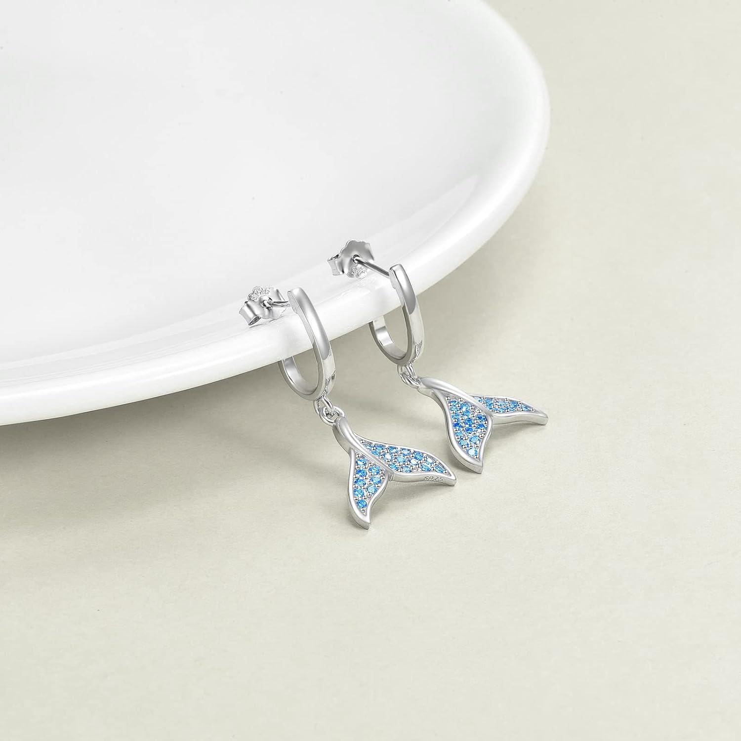 Sterling Silver Hypoallergenic Drop Dangle Earrings for Women-0-3