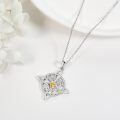 wholesale 925 Sterling Silver Moissanite Witches Knot Necklace Witch Jewelry for Women-0-71