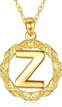 wholesale 925 Sterling Silver 26 Letter Pendant Necklace for Women-Z