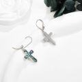 wholesale Sterling Silver Cross Dangle Drop Earrings for Women-0-3