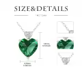 wholesale 14K White Gold 3ct Garnet Amethyst Aquamarine Emerald Ruby Peridot Sapphire Tourmaline Citrine Topaz Birthstone Pendant Necklace-0-6