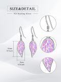 wholesale 925 Sterling Silver Leaf Opal Drop Earrings - Mother's Day Gifts for Women-0-29