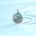 wholesale 925 Sterling Silver Turquoise & Cactus Pendant Necklace for Women Cowboy -0-1