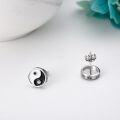 wholesale 925 Sterling Silver Ying Yang Eye Of Horus Stud Earrings-0-3