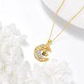 wholesale 925 Sterling Silver Moon & Bee Honeycomb Daisy Flower Pendant Necklace for Women -0-2