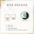 wholesale S925 Sterling Silver Rose Gold Dog Huggie Hoop Earrings for Sensitive Ears-0-4