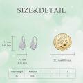wholesale 925 Sterling Silver Shamrock Clover Earrings, Hypoallergenic Nickel-Free Lead-Free, Ideal Gift for Women-0-4